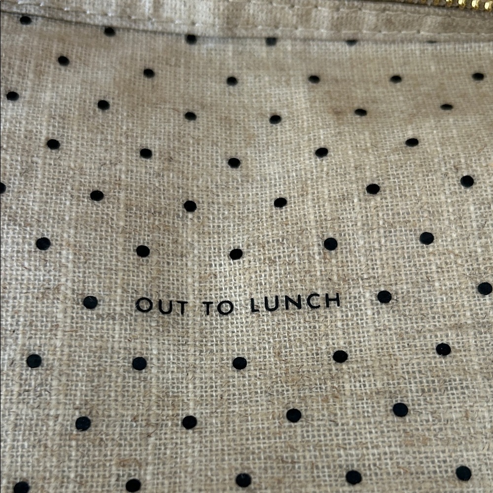 Polka Dot Tan Pouch - Picture 2 of 8